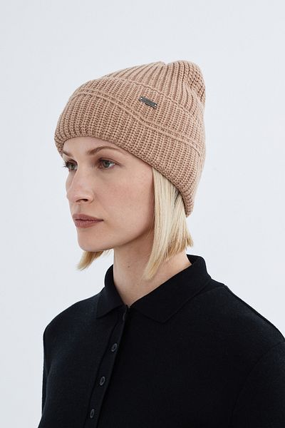 Nordbron Camel Print Soft Acrylic Beanie - Stretchy and Textured Winter Logo Basic Knitwear Perf