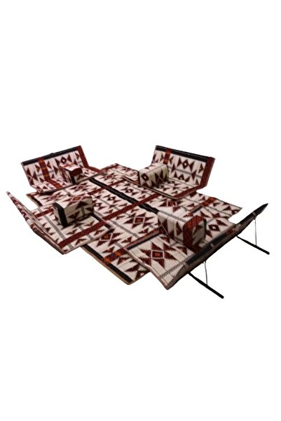 Cady One Heritage 9 Piece Floor Seating Set for Travel, Hiking and Garden