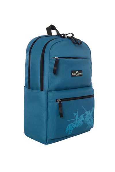 Faber Castell Classic Backpack Petrol Green School Bag