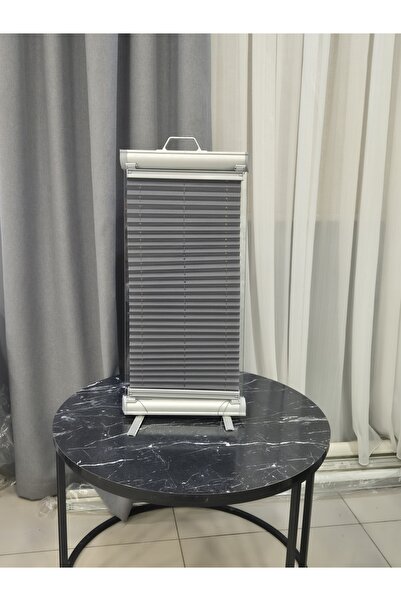 Evpex Antrasit Pilise Katlanır Cam Balkon Perdesi