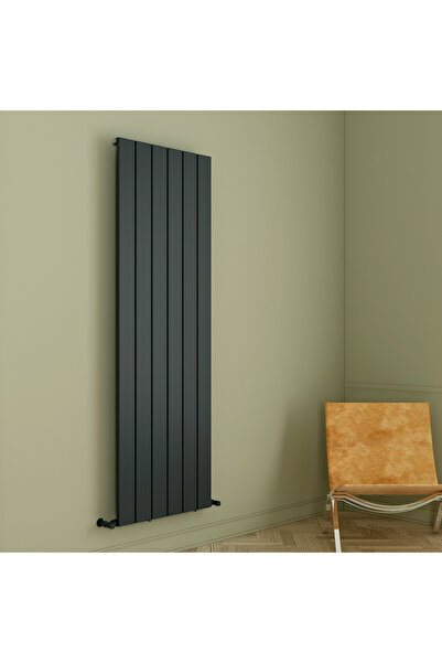 carisa Angers Dikey Alüminyum Radyatör Modern Tasarım Antrasit 180 X 59,5 Cm