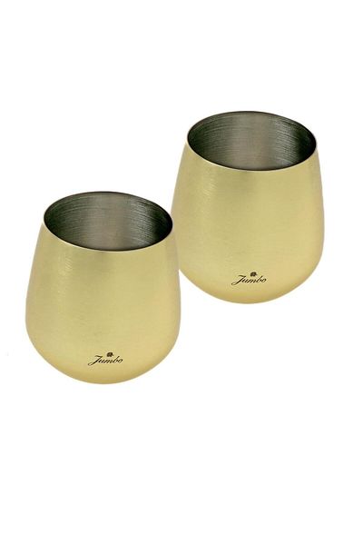 Jumbo Glory 8 - Matte Metel Gold Cocktail Glass 530ml