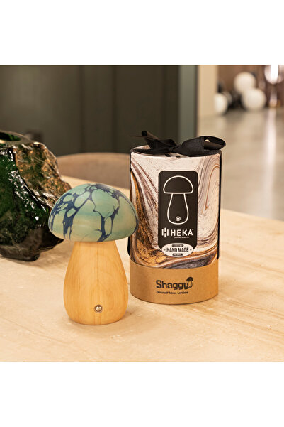 Heka SHAGGY  AHŞAP MANTAR MASA LAMBASI