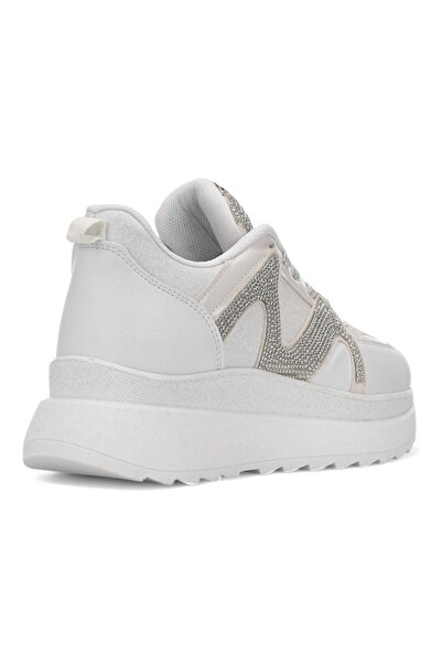 MİYASPORT Mia Marya Kadın Simli Taşlı Pullu Yüksek Anatomik Konfor Tabanlı Günlük Sneakers Spor Ayakkabı