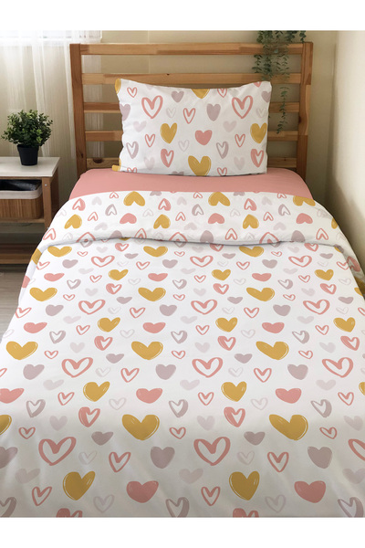 Evmila Dvostrano Srce Sa deznom Čaršav sız Set Jednokrevetno Set posteljine 1...