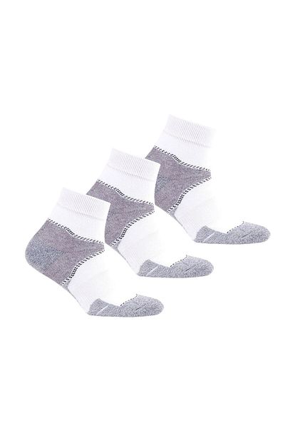 THERMOFORM Unisex Walking Booties Socks White 3 Pack