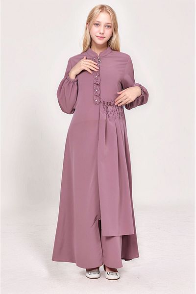 Pantulux Young Girls Long Cap Ferace - Girl's Dress Suitable for Hijab Wear