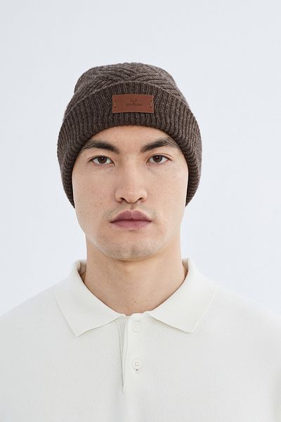 Nordbron Men's Winter Tukerna - Stretchy, Soft, and Logo Wool Knitwear Beret