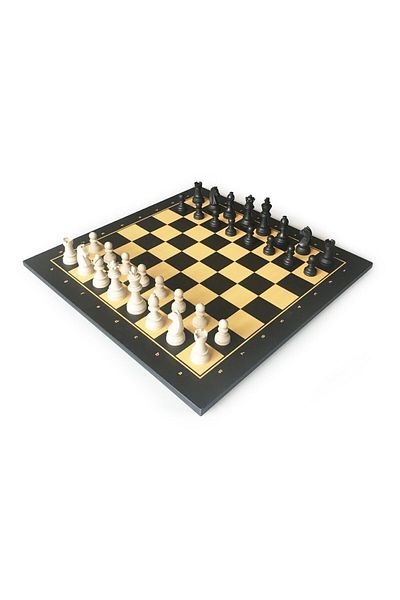 Star Oyun Star Polyester Coated Chess Set Black 54x54 Cm