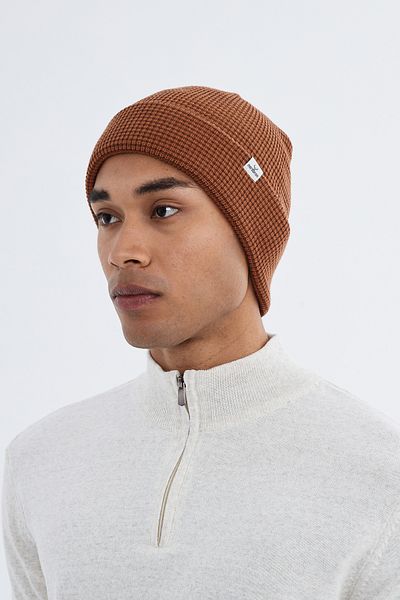 Nordbron Men's Winter Logo Basic Skye - Soft Knitwear, Stretchy Beret, Double Fold