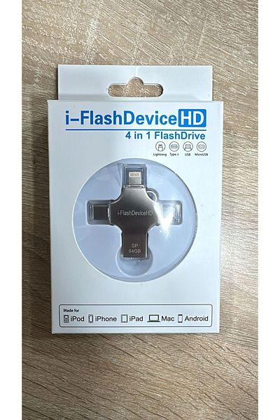 ONREZ ذاكرة فلاش 4 في 1 USB Type-C iOS Lightning OtG الكل في واحد USB 3.0 64 جيجابايت