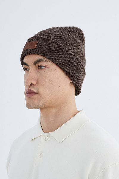 Nordbron Men's Winter Tukerna - Stretchy, Soft, and Logo Wool Knitwear Beret