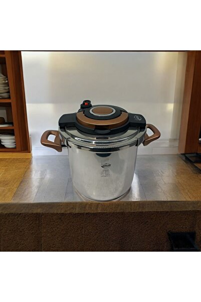 Peramari Gülsan Çelik Klipso Kapaklı 7 lt Düdüklü Kahverengi