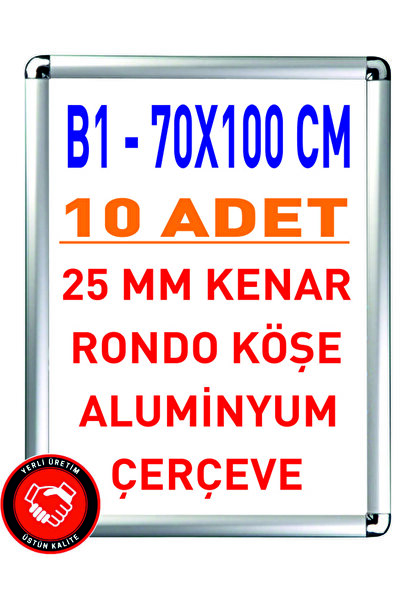 B1 Alüminyum Açılır Kapanır Rondo Çerçeve 70cm X 100cm 10 Adet