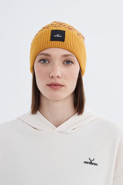 Nordbron Winter Basic Casual Rhine - Stretchy Double-Layer Soft Knitwear Beanie with Sulfide Pattern