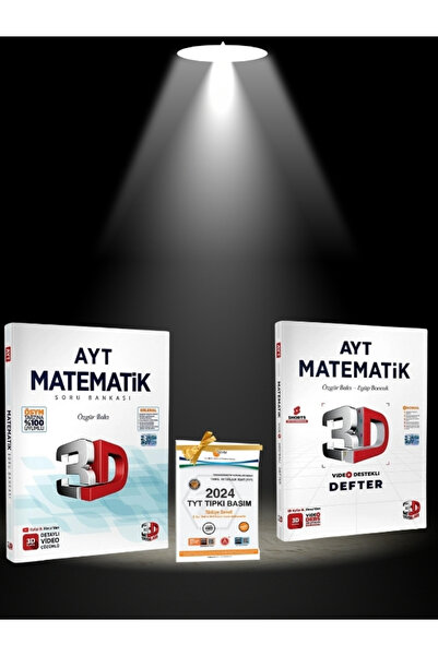 3D Yayınları 3D AYT MATEMATİK VİDEO DERS DEFTERİ VE SORU BANKASI