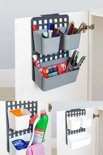omilife Level Adjustable 3-Piece Organizer Shelf with 1 Wide and 2 Narrow Shelves Multi-Purpose, Practical Storage
