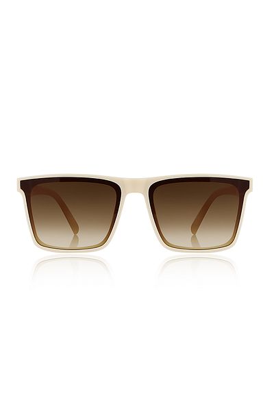 Kinary Cream Shiny Sunglasses - 2043 Model