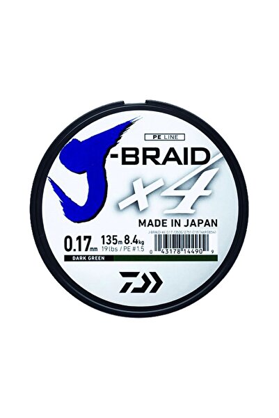 daiwa JBraid 4B Koyu Yeşil 135m İp Misina