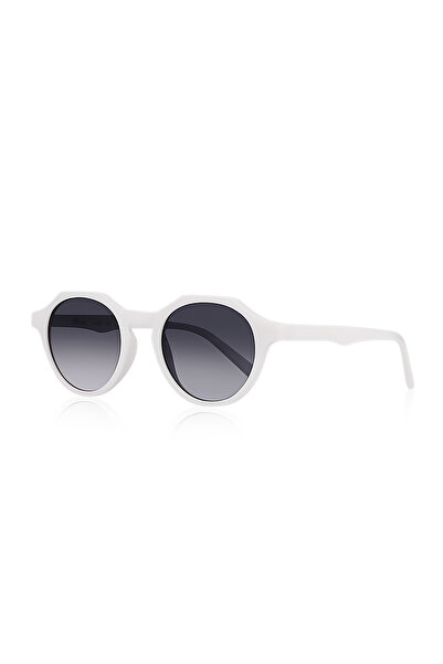 Kinary Yeni Trend Unisex Güneş Gözlüğü Beyaz Parlak 1037