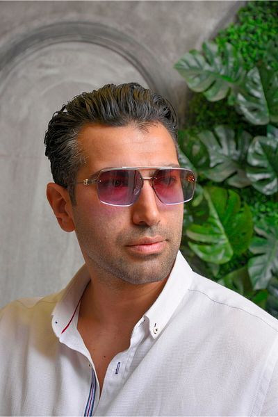 Marisol Mrs 2a668 Black-kh.mv Men's Sunglasses