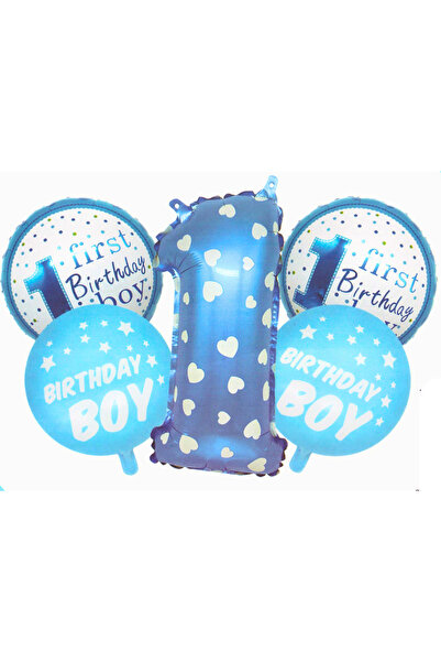 Larenya 1 Year Birthday Foil Balloon Set |   Stylish Decoration for First Bir...
