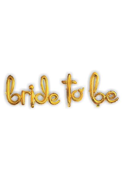 Larenya Bride to Be Written Foil Balloon |   Bachelorette and Special Day Dec...