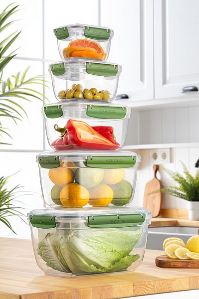 Karaca Locker Save 5-Piece Deep Storage Container