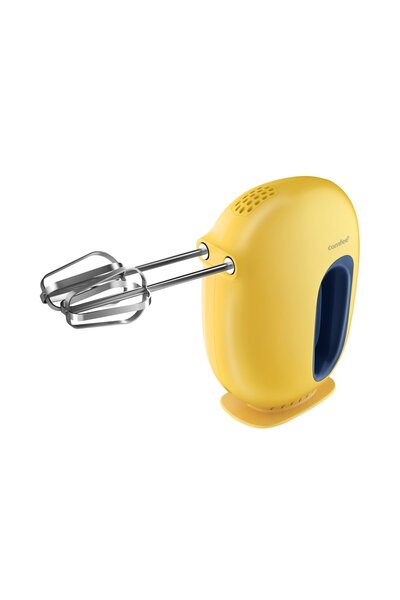 Comfee Comfee MJ-HM30W115A hand mixer, 130 W, 5 speed settings, removable stainless steel accessories, Yellow