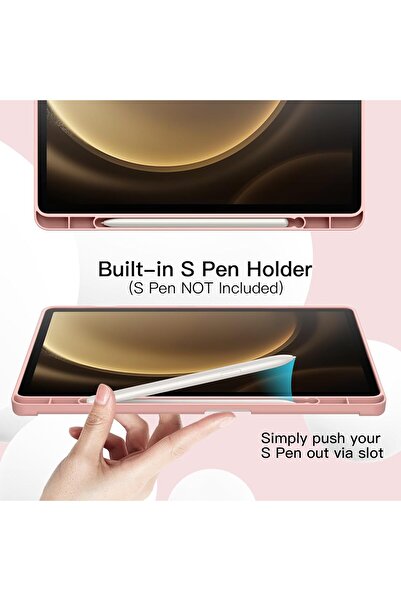 HYX جراب لهاتف Samsung Galaxy Tab S10 Lite / S10 FE / S9 FE مقاس 10.9 بوصة مع حامل قلم S، مصنوع من مادة TPU الناعمة