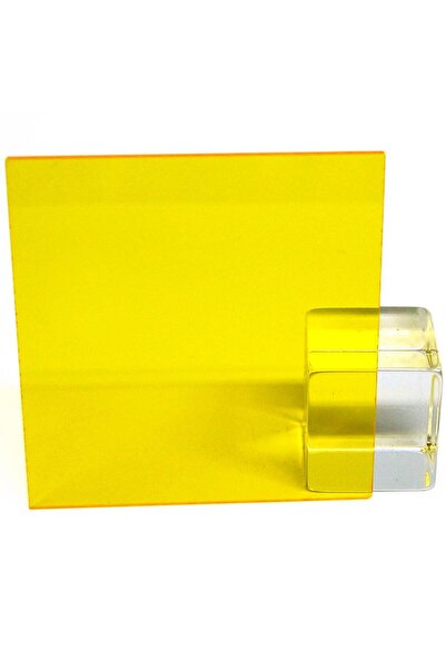 Hakel 2.8mm Sarı Transparan Pleksi Levha Şeffaf Sarı Pleksi