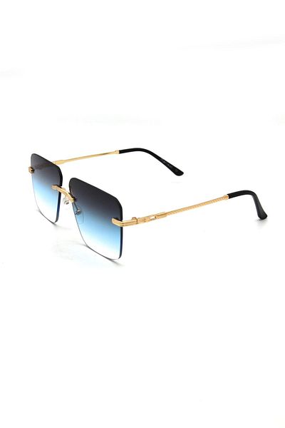 Marisol Gold Blue Unisex Sunglasses - Mrs 36062