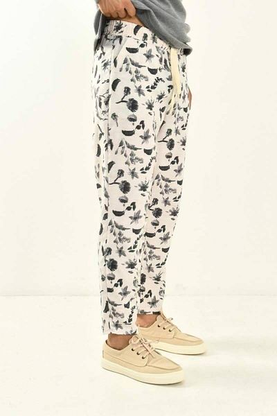 DAVID&GERENZO Linen Patterned Trousers - Model 450342