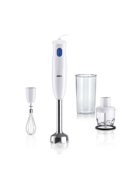 Braun Braun MQ10.202M Stand Mixer, 450 W, 1 speed, 600ml measuring cup, 350ml chopper, Steel wire, White