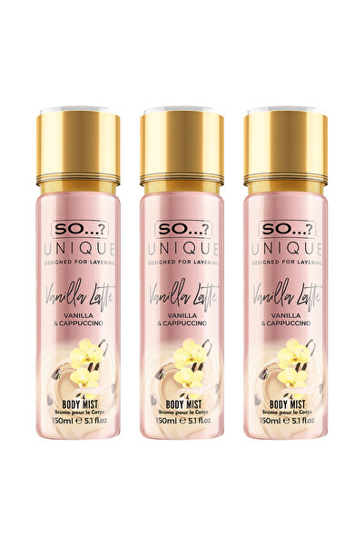So Fragrance So…? Unique Vanilla Latte Vücut Spreyi 3’lü Set