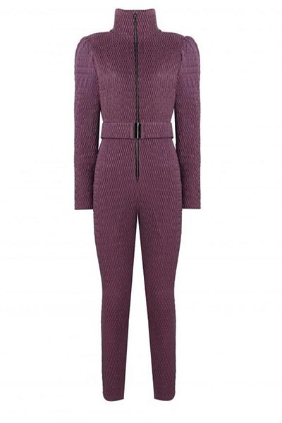 Nur Karaata Sankt Moritz Purple Ski Suit
