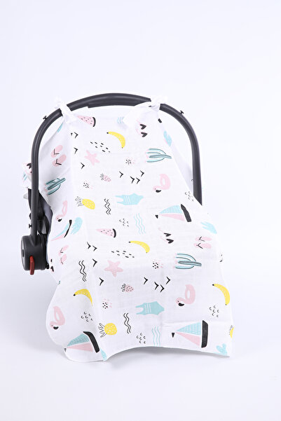 Babyhola Κάλυμμα καροτσιού με θέμα τις διακοπές από αναπνεύσιμο ύφασμα Muslin
