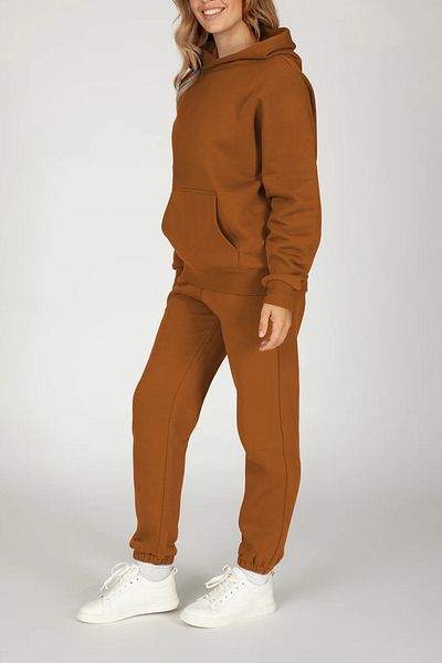 ruNadeS Women's Cotton Relaxed Fit Sport Tracksuit Set