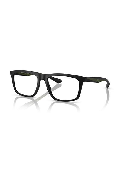 Emporio Armani نظارة شمسية مربعة للرجال - Ea 4235 - مقاس العدسة: 53 مم - أسود غير لامع