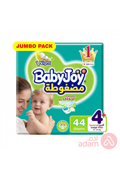 BabyJoy Compressed Diamond Pad, Size 4+, Large+, 12-21 Kg, Jumbo Pack, 44 Dia...
