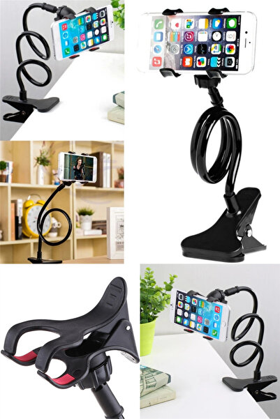 omilife Akrobat Telefon Tutucu Siyah Oynar Başlıklı Portatif Çok Amaçlı Telef...