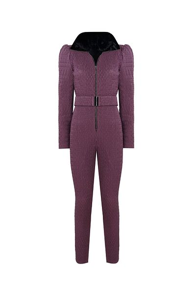 Nur Karaata Sankt Moritz Purple Ski Suit