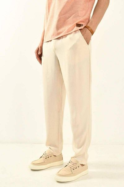 DAVID&GERENZO Basic Ecru Trousers