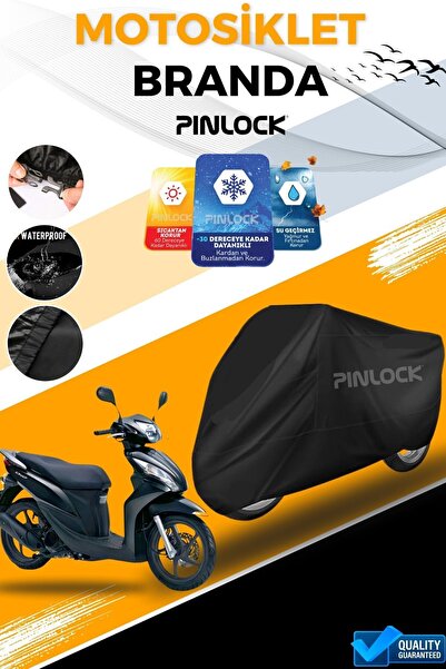 pinlock HONDA DİO Siyah Su Geçirmez Siyah Motosiklet Brandası Çadırı KALIN Mİ...