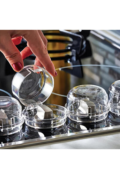 omilife 2 bucăți capac de protecție pentru butoanele cuptorului, dispozitiv de siguranță pentru bebeluși, care nu lasă urme, blocare neasamblată