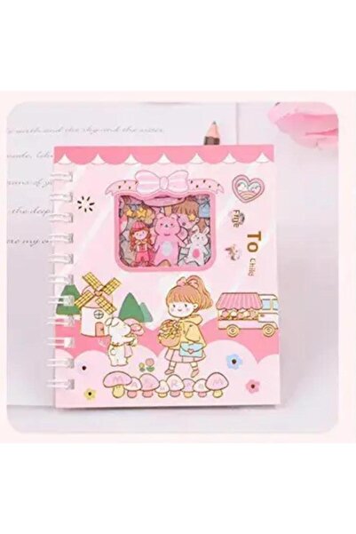 The Cloudish Shop 10 coli - 110 carte cu autocolante pentru fete cu spirală, ...