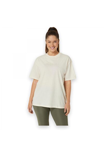 Asics 2032C843 Asics Logo Tee Cream Women's T-Shirt