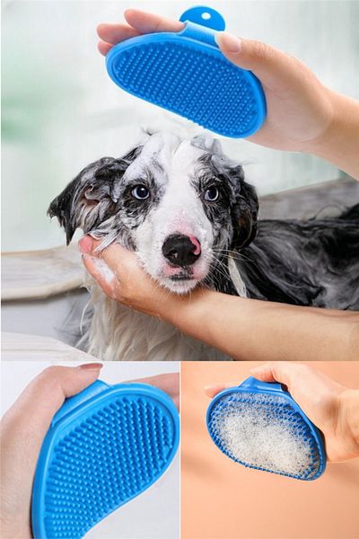omilife Adjustable Pet Silicone Washing and Hair Collection Apparatus