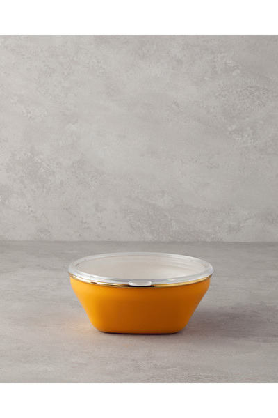 English Home Retro Mood Enameled 3-Piece Storage Container 0.55 X 0.75 X 1.10 L Burgundy-Pink-Yellow