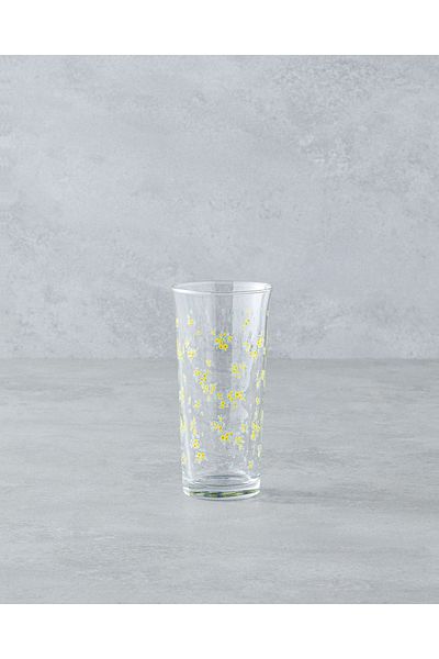 English Home Yellow Petal Glass Set of 3 Glasses - 290 ml